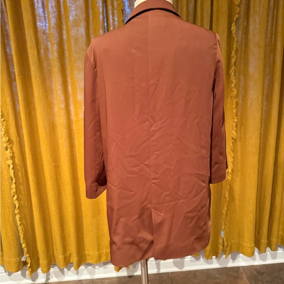 Zara Women's Rust/Brown Blazer Jacket - Picture 3 of 6